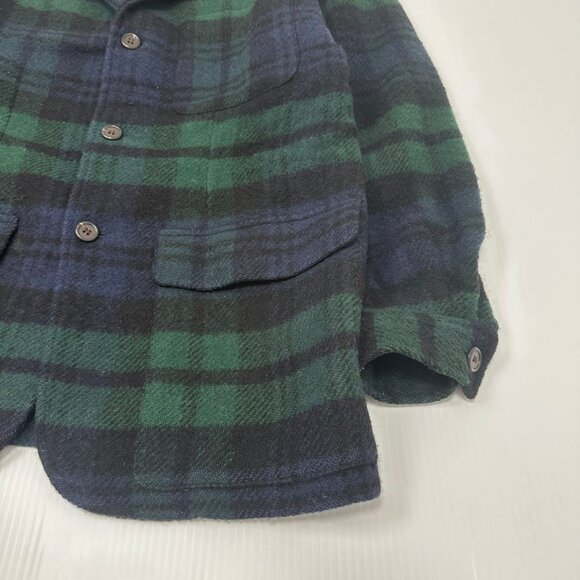 Vintage Ralph Lauren Wool Plaid Blazer Jacket Women's 8 - Picture 5 of 6